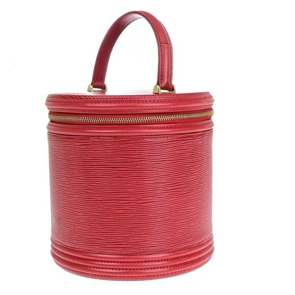 AUTHENTICITY GUARANTEED LOUIS VUITTON LV Logo Cannes Hand Vanity Bag Epi - Picture 4 of 16